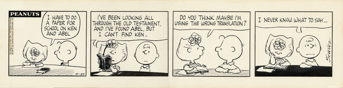 peanuts daily strip 4-24-71 - sold